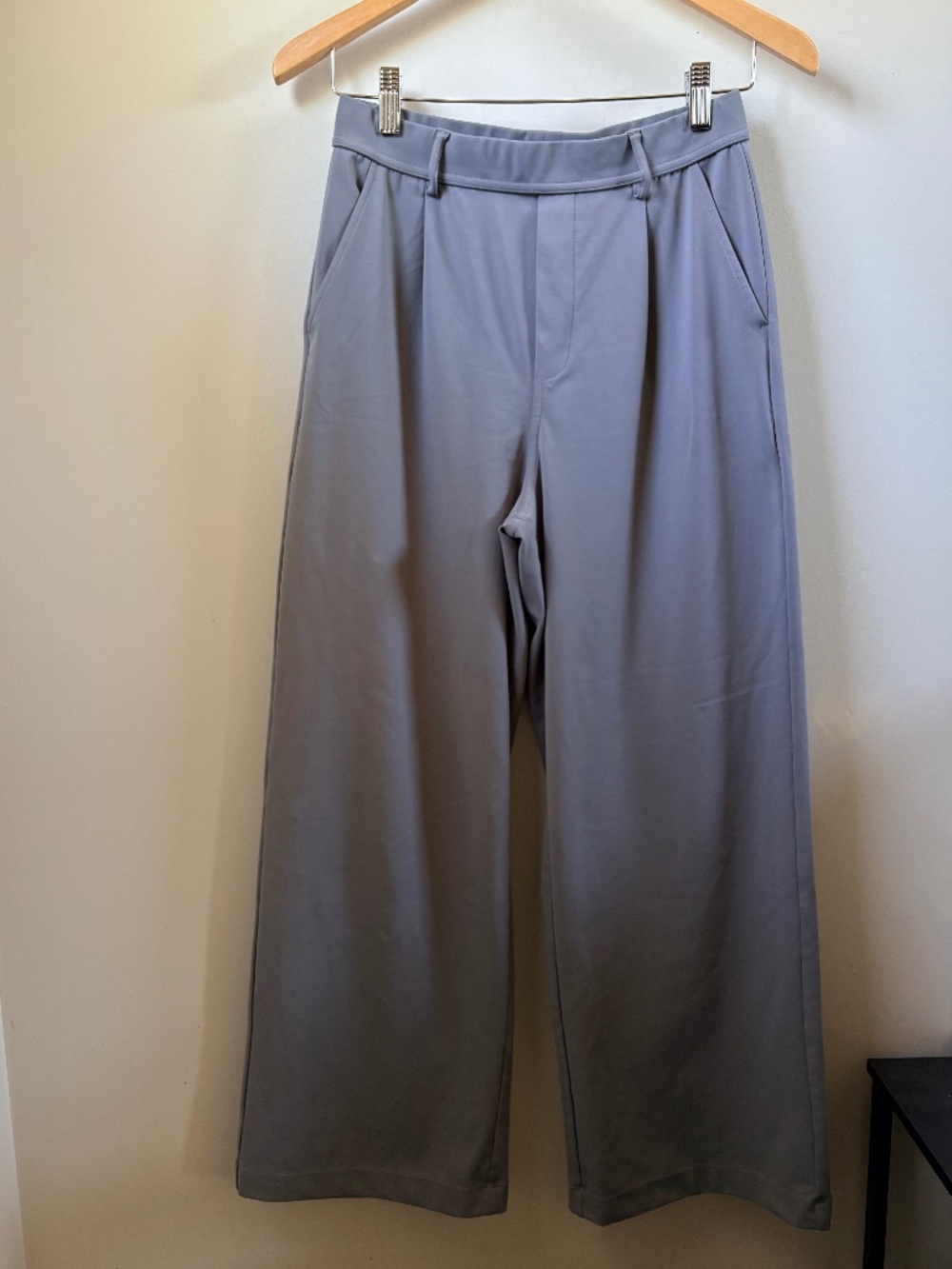 Halara Flex DayStretch Gray Wide Leg Work Pants Small Petite